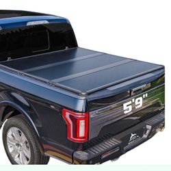 Hard Folding Truck Bed Tonneau (2007-2025) 5.8 FT Short Box(NO CarbonPro Bed), Tri Fold Style