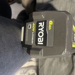 Ryobi 40v lithium battery 6ah