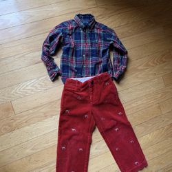 Crewcuts Pants And Ralph Lauren Shirt