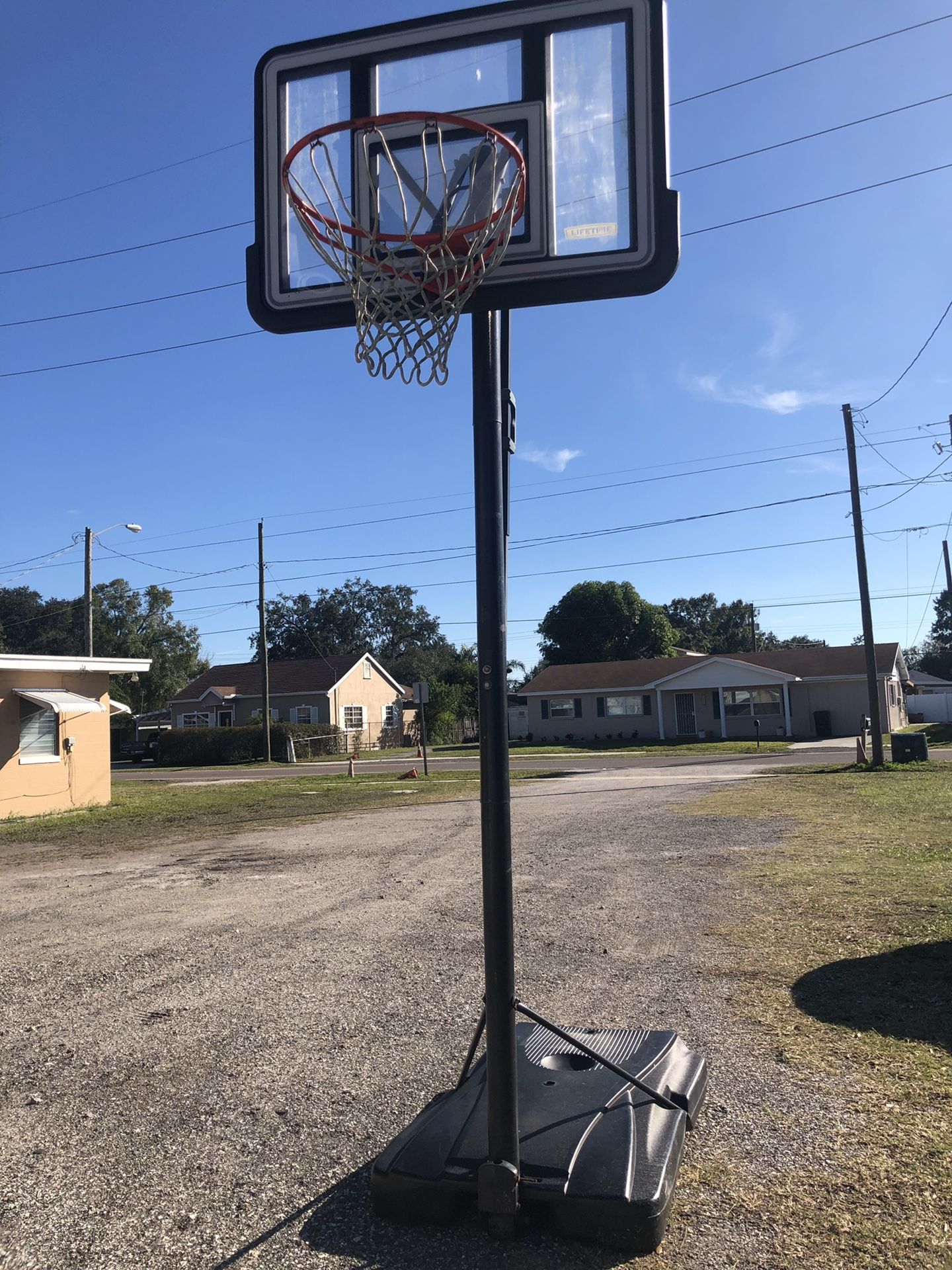 Lifetime Portable Basketball Hoop!