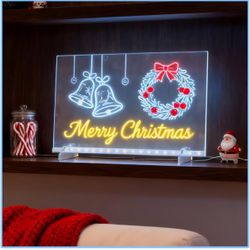 Led Note Board with Colors,Led Note Board with 7 Highlighters, Doodle Glow Drawing Board, Gift for Kids Ages 3+,Led Writing Board for Home/Office/Deco