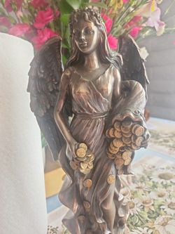 Abundance Angel Coins  Statute Tortuga 