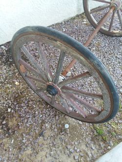 Vintage wagon wheels