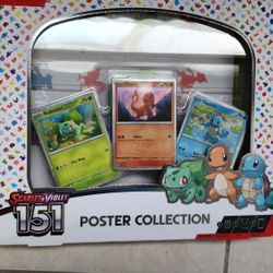 OPENED, BOX+PROMO ONLY Pokemon TCG Scarlet Violet 151 Poster Collection Box Poster Promos