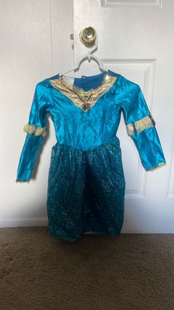Girls Princess Merida Costume Dress