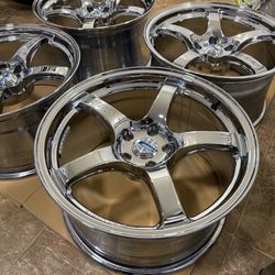 Gram Lights 57CR chrome 5x114 18x9.5 +22