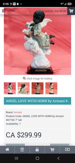 Armani Angel Love With Horn Figurine