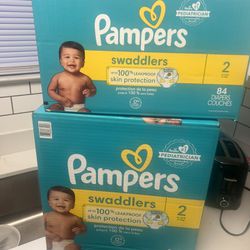 Pampers Swaddlers Diaper Size 2 148 Count & 84 Count