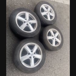 4 —- 205/55r16 5x114.3 5x4.5 Stock Honda Accord Civic Camry Wheels Rims With Tires!