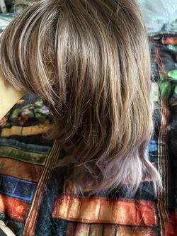 Brown And Pinkish Wig