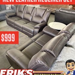 New Recliner Sofa And Loveseat Nuevos Sillones De Piel 