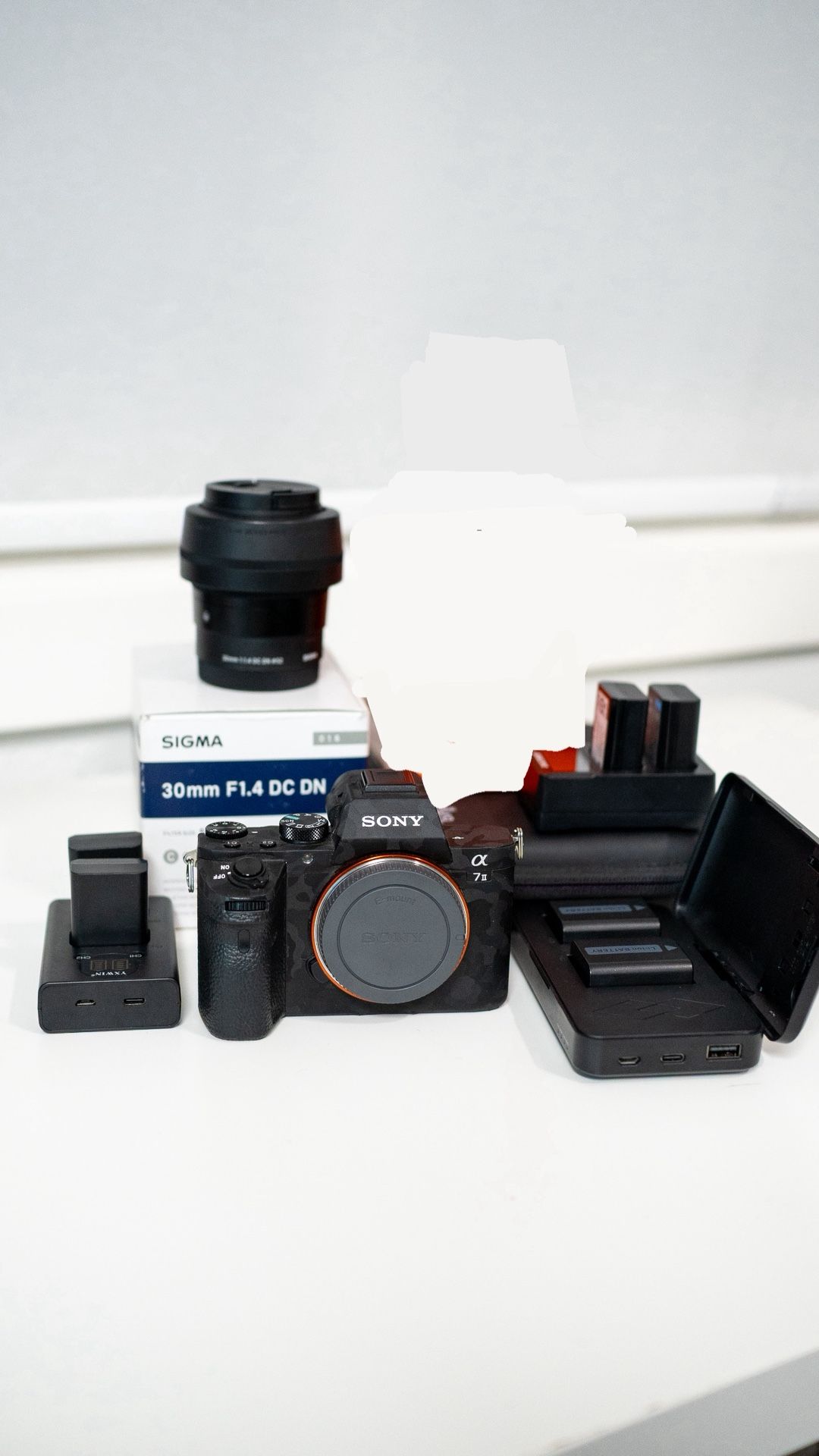 Sony A7 II + 6 Batteries/ Chargers & 64gb SD