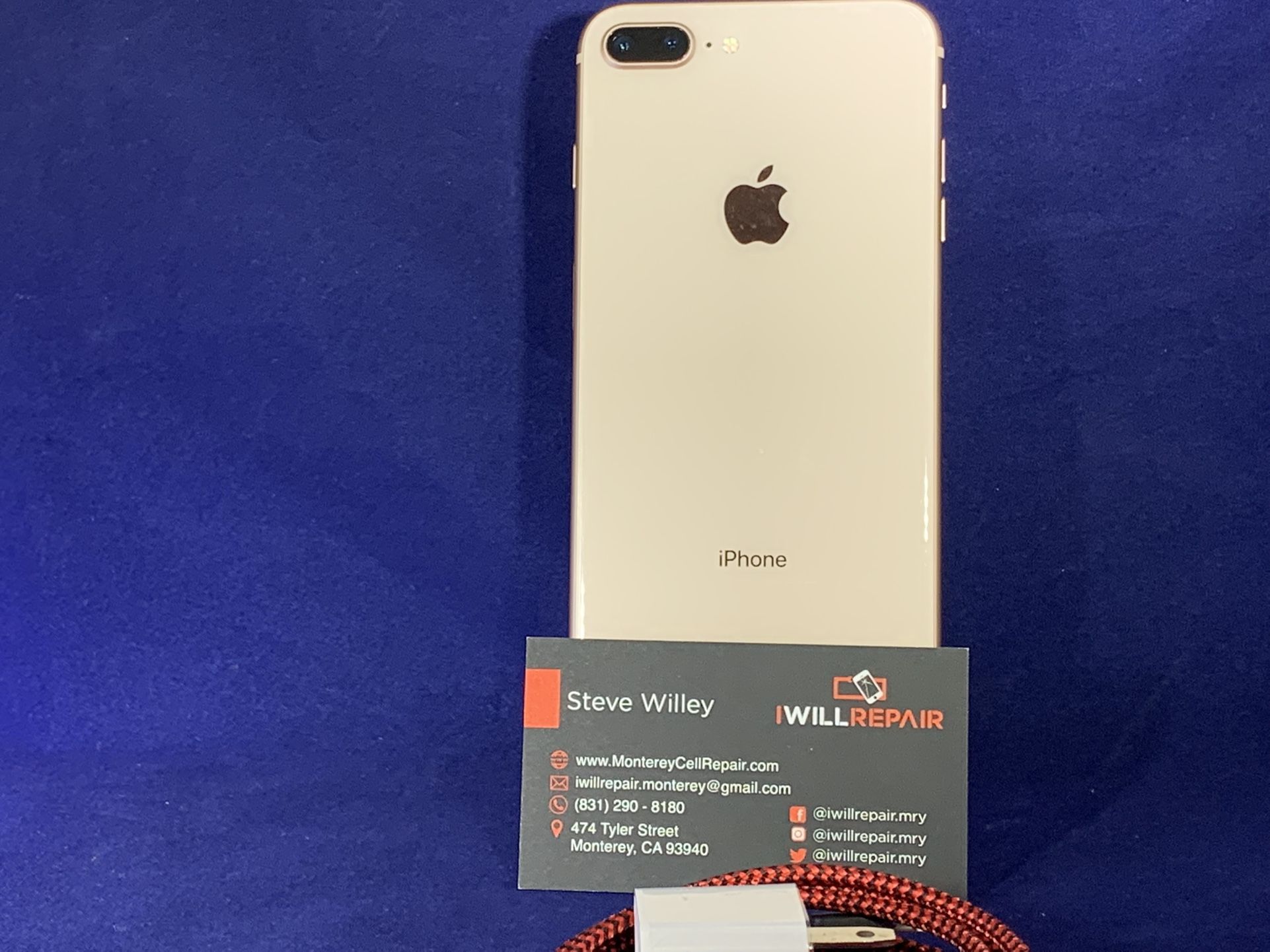 Apple iPhone 8+ gold 64GB AT&T $330