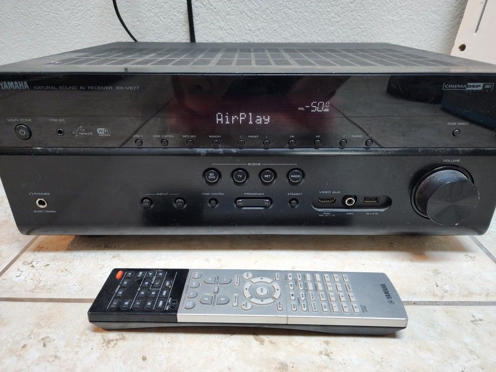 Yamaha 7.2 Channel WiFi Network AV Receiver Appleplay