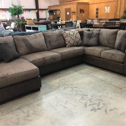 Abalone Chocolate LAF Sectional /couch 