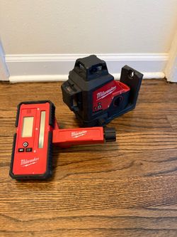 M12 12-Volt Lithium-Ion Cordless Green 250 ft. 3-Plane Laser Level W 165 ft. Laser Detector