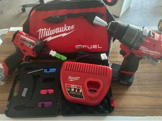Milwaukee drills+wire stripper