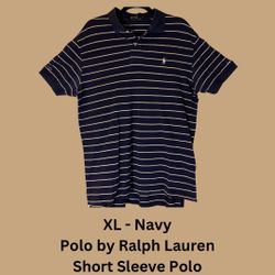 XL Navy Polo by Ralph Lauren Short Sleeve Polo