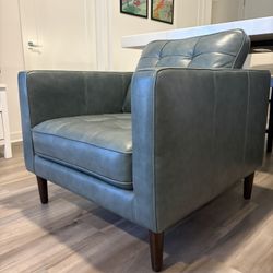 Harstine Leather Club Chair