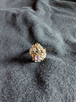 vintage LIND 14K HGE cocktail ring featuring