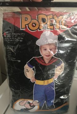 Popeye costume 2t