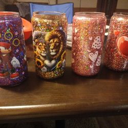 Snow Globe Tumblers 16 Oz Cup Wraps