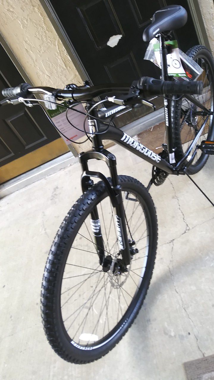 BRAND NEW MONGOOSE EXCURSION MT BIKE. 29" WHEELS, 21 SPEED, DISC BRAKES, FRONT SHOCKS. NEVER USED