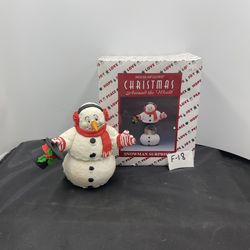 House of snowman snow globe 1996 nib