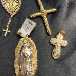 Brazilian Gold Filled Religious Charms 