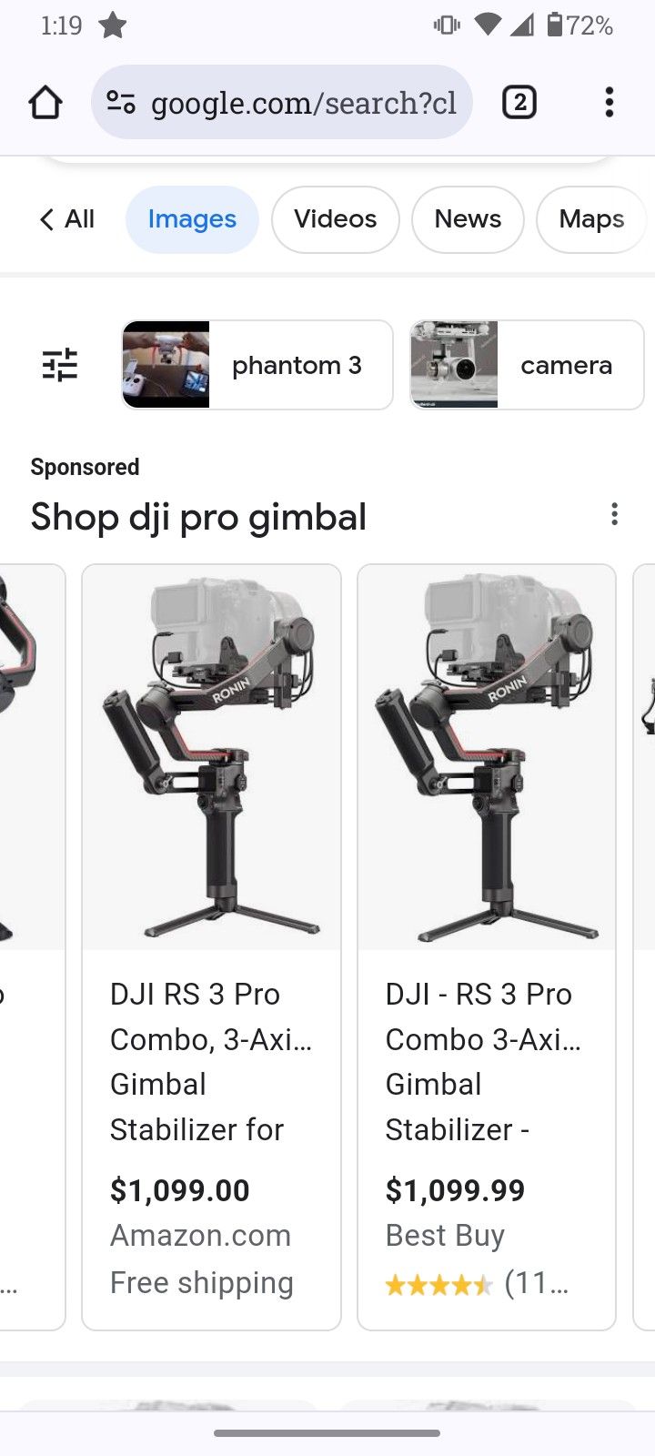 DJI R2 Pro Gimbal Camera Stabilizer 