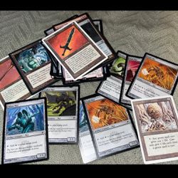 XL Magic the gathering Colorless/ ARTIFACTS collection rare/halo