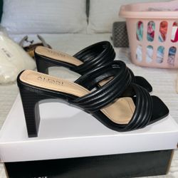 Black Alfani Strappy Heels Sz 9