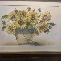 Water Color Painting 19”X 16” - Autographed By Artist