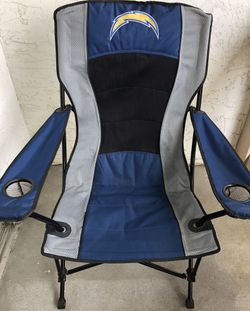 Chargers Official NFL High Back Chair Double Cup Holder