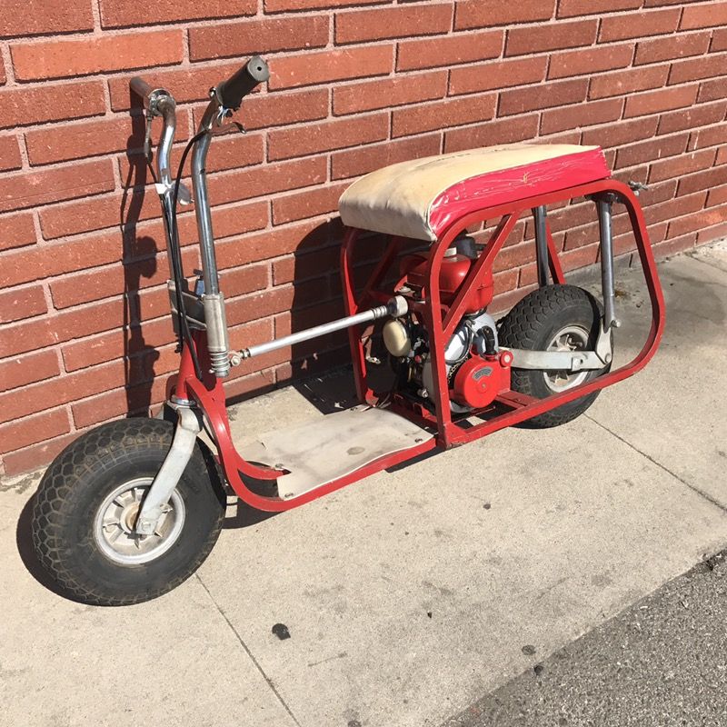1960's Go Devil folding mini bike very rare made fit into cargo of airplanes