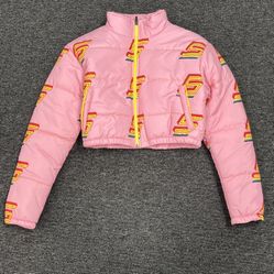 Shisty Cropped Pink Puffer