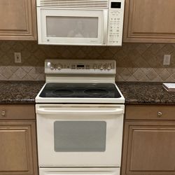 Refrigerator Stove Microwave Dishwasher Almond