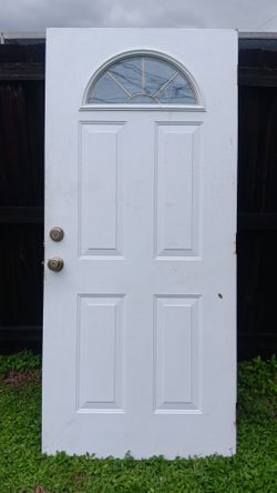 Exterior Steel Door With Window 36 Inch