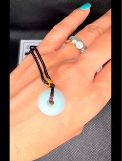 Lulu tong jade on necklace
