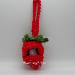 Calico critters strawberry pouch