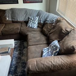 Brown sectional 