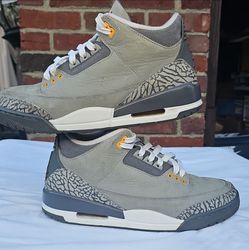 Jordan Air Jordan 3 Retro Cool Gray CT8532-012 Mid Top Gray Men's Sneaker size  8.5M