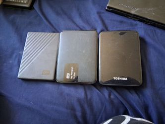 3 external hard drives