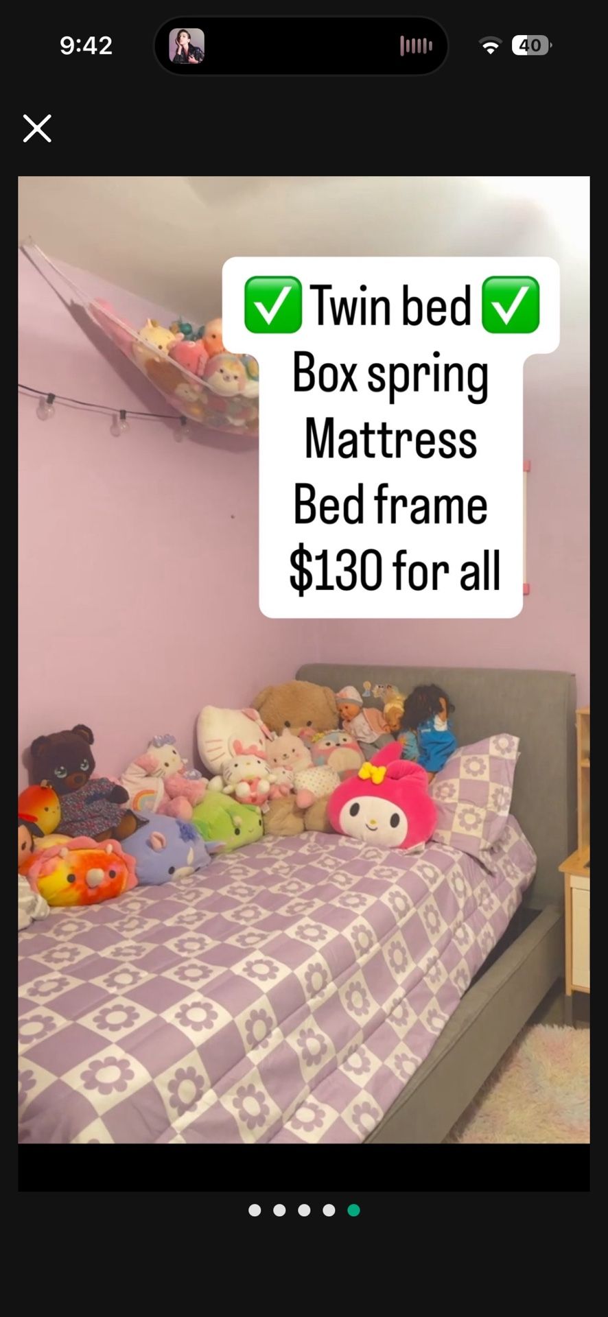 win Mattress, Box Spring And bed Frame