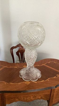 Vintage Globe Crystal glass table lamp