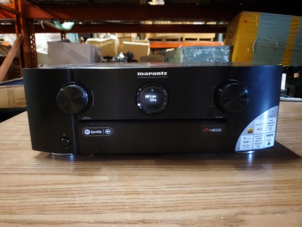 Marantz SR6012 9.2 Channel Full 4K Ultra HD Network AV Surround Receiver with Heos black, Works with Alexa