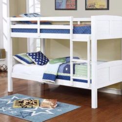 Twin/Twin bunk bed + 2 Mattress