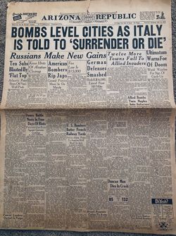 Arizona Republic paper July 17, 1943