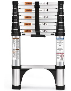 New Telescoping Ladder 10.5FT One Button Retraction