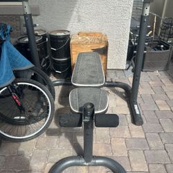 Weight bench set